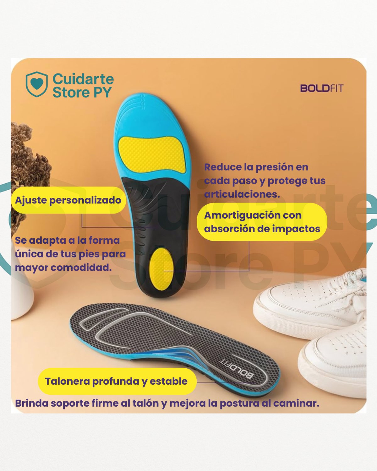 Plantilla Ortopedica Corrector De Pies - 4