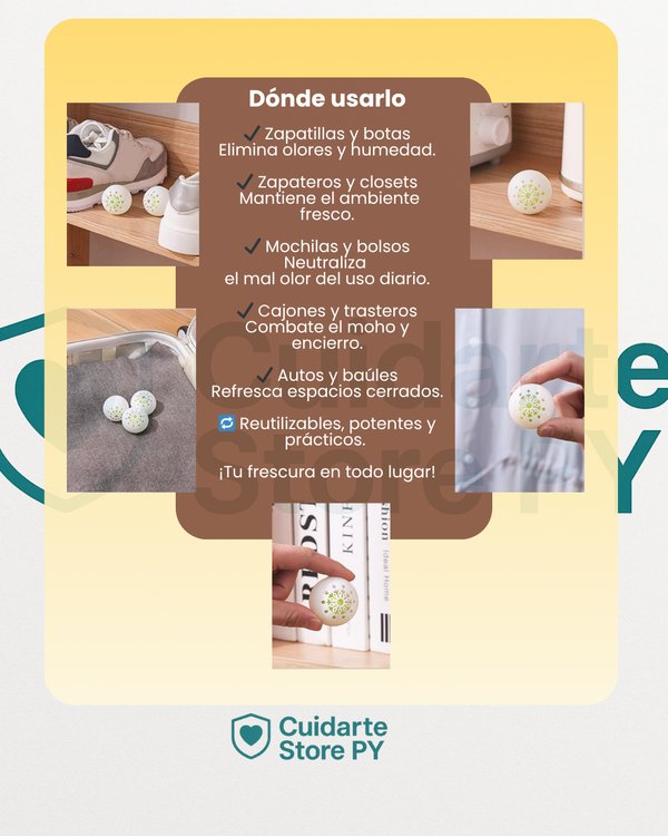 Bolitas Desodorantes para el Mal Olor y Humedad.