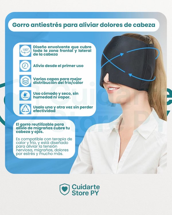 Gorro de Terapia de Compresión Fría y Caliente