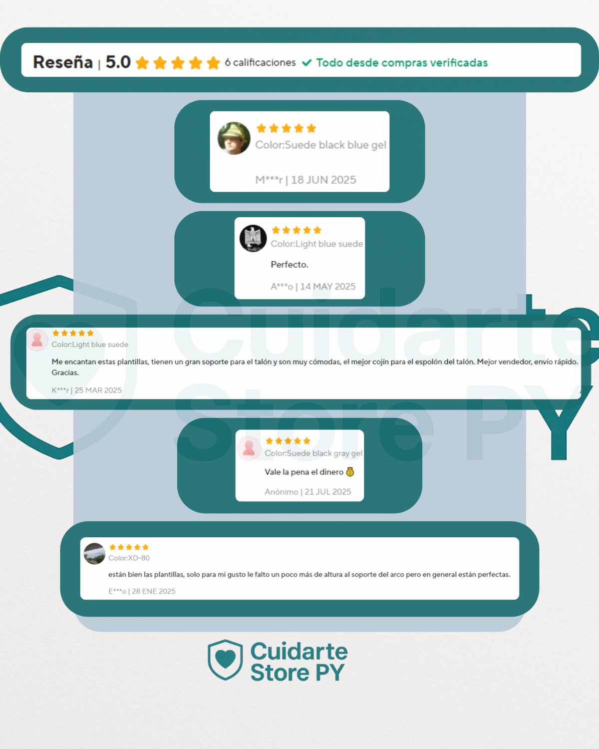 Plantilla Ortopedica Corrector De Pies - 5