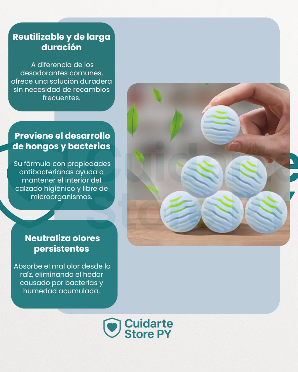 Bolitas Desodorantes para el Mal Olor y Humedad. - 4