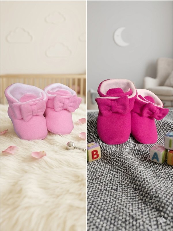 Botitas de tela polar para bebés