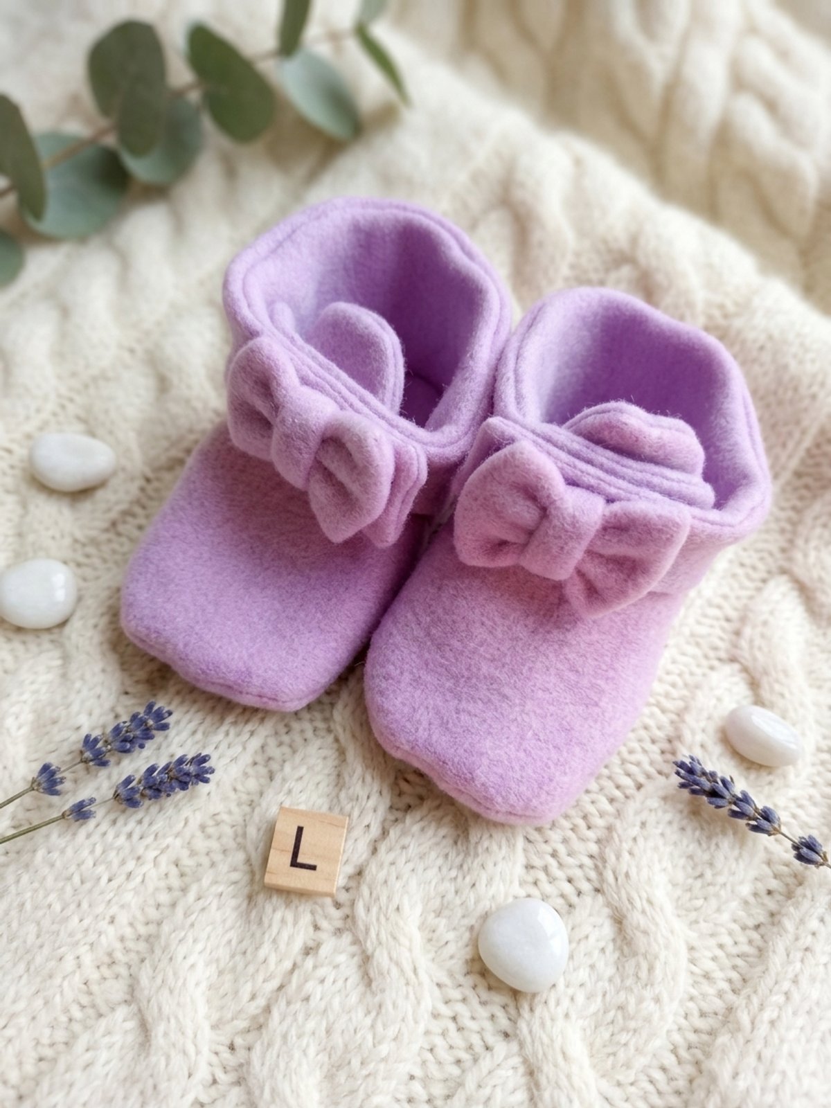 Botitas de tela polar para bebés - 2