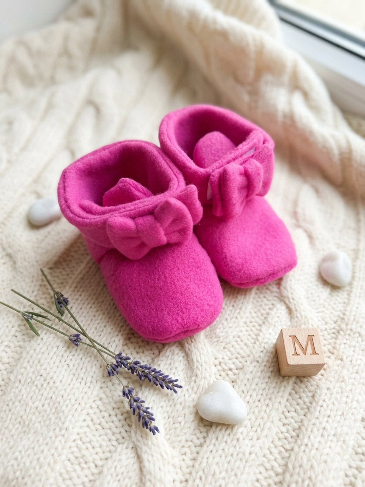 Botitas de tela polar para bebés - 3