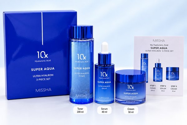SET 3 PIEZAS DE HIDRATACION INTENSA- SUPER AQUA MISSHA  