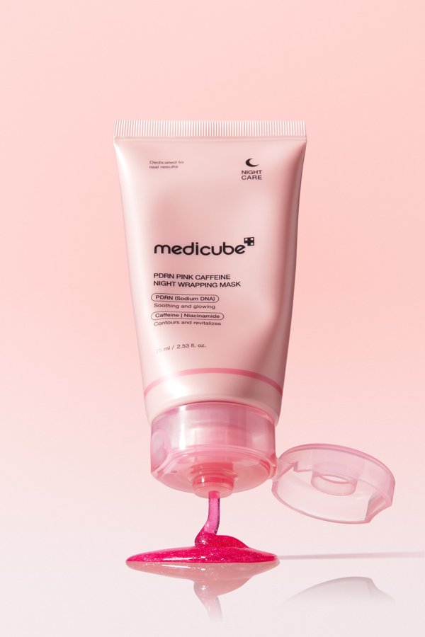 PDRN PINK CAFFEINE NIGHT MASCARILLA 75 ML - Medicube 