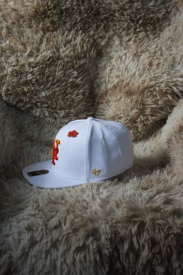 Gorra Blanca Estilo MLB