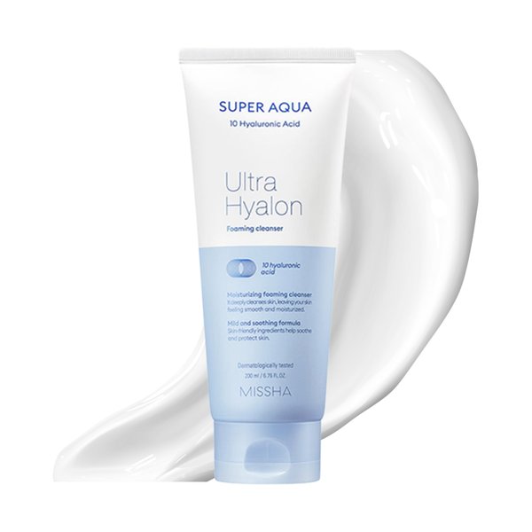 Missha Super Aqua Ultra Hyalron Foaming Cleanser