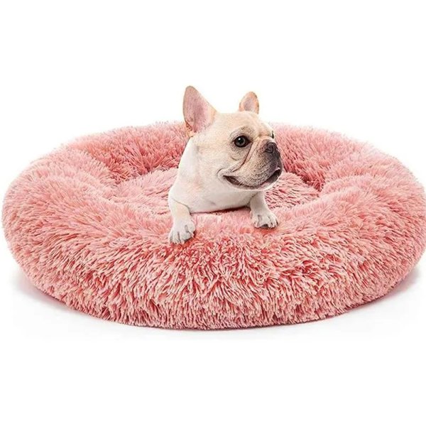 Camita Antiestrés Premium para Mascotas - Rosa