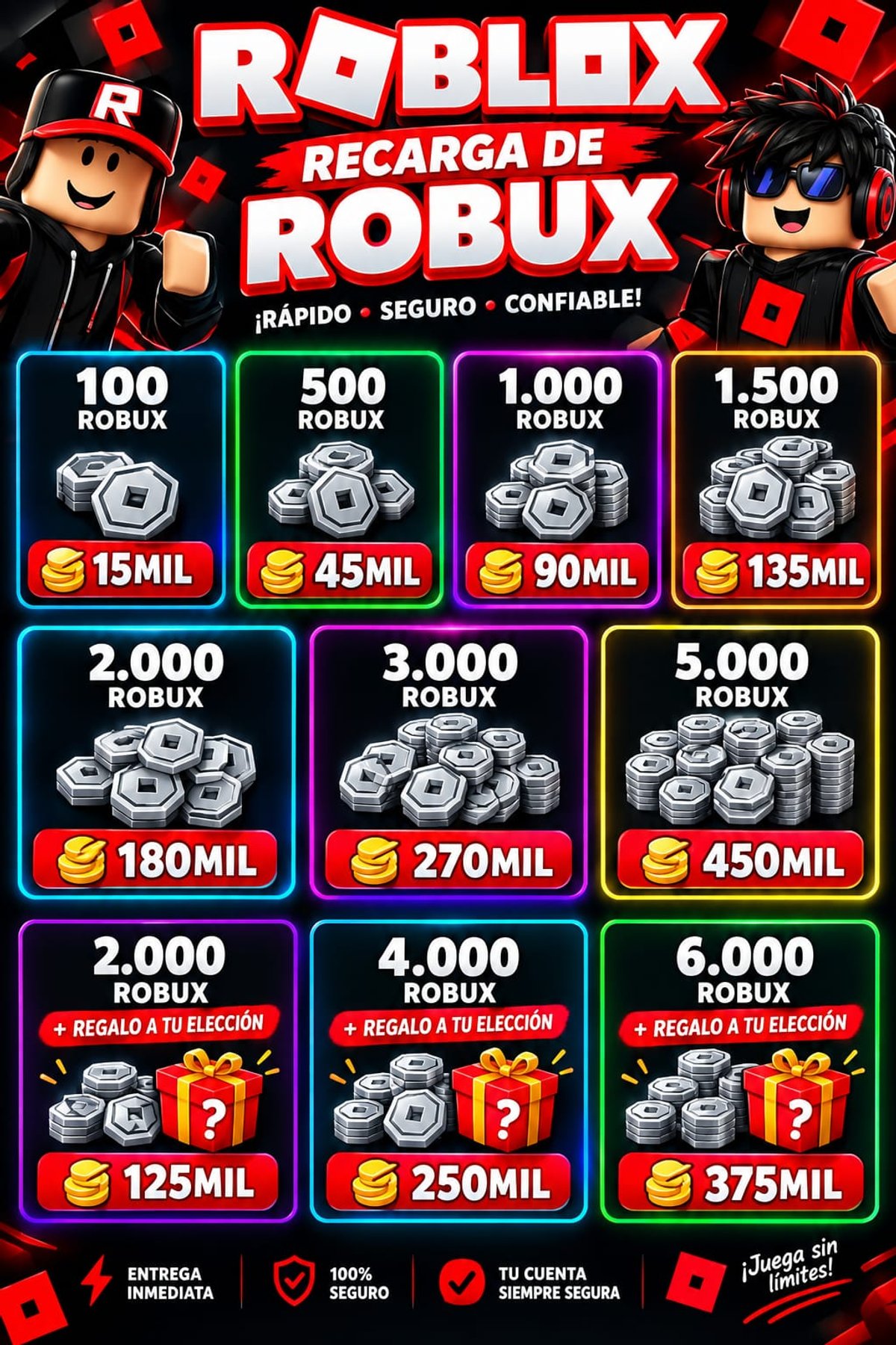 Recarga de Robux para Roblox - 2