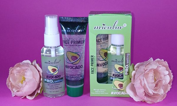 Kit Primer facial + fijador de maquillaje Aguacate 🥑