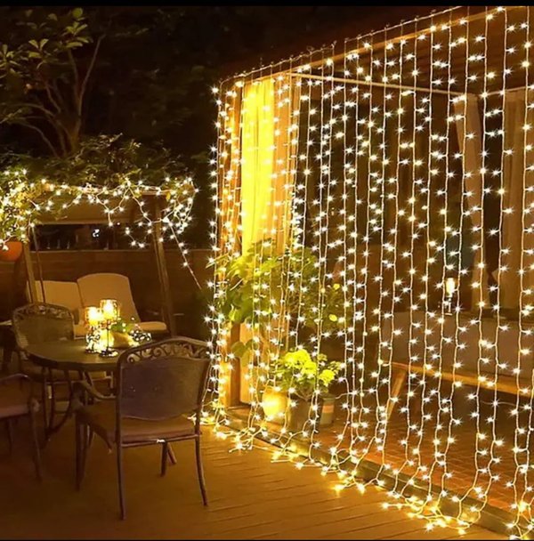 Cortina Led 300 Led De 3mx3m