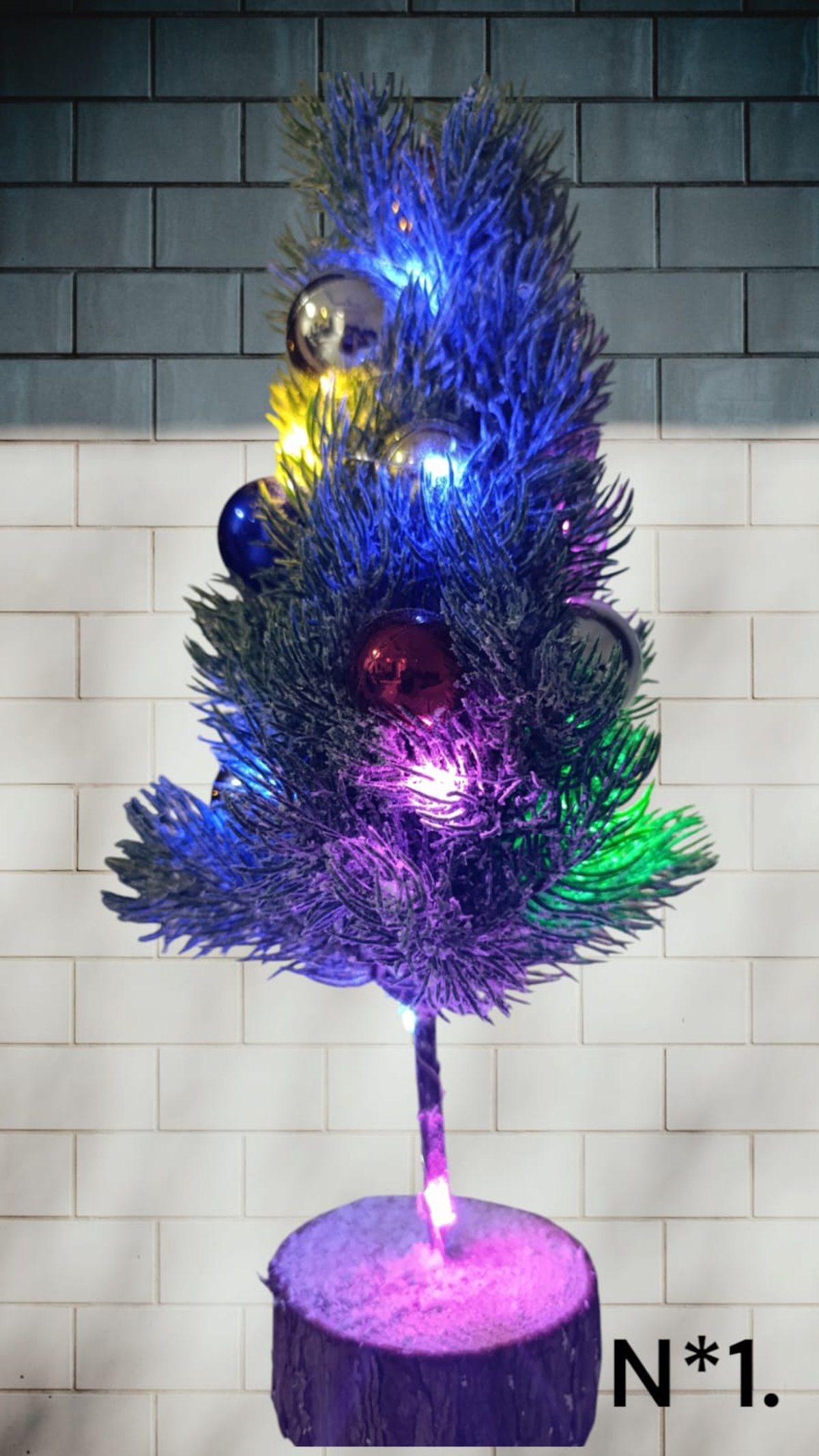 Mini Arbolito Con Luz