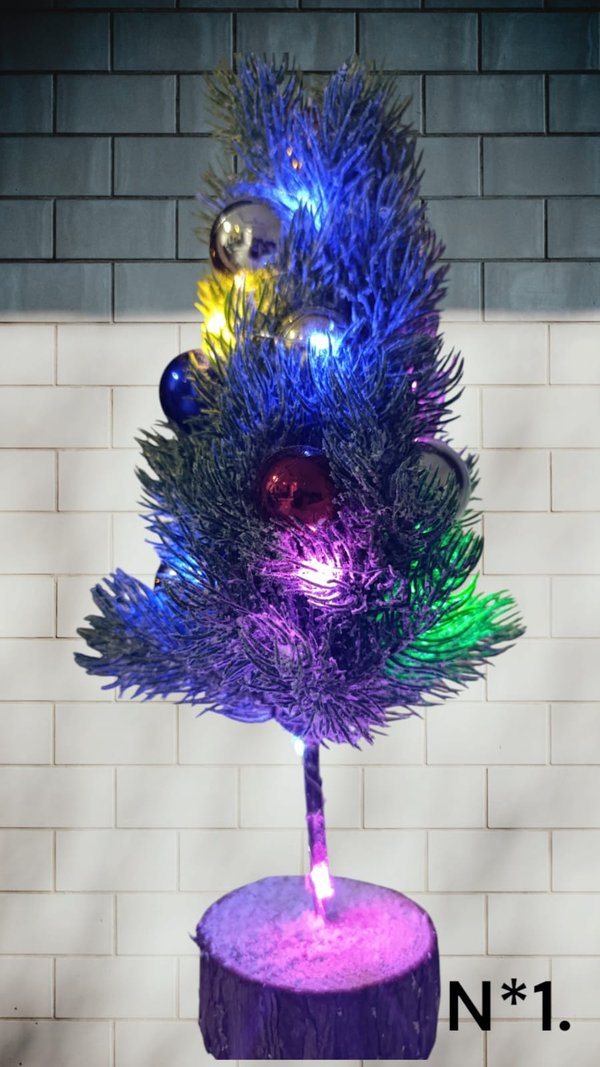 Mini Arbolito Con Luz