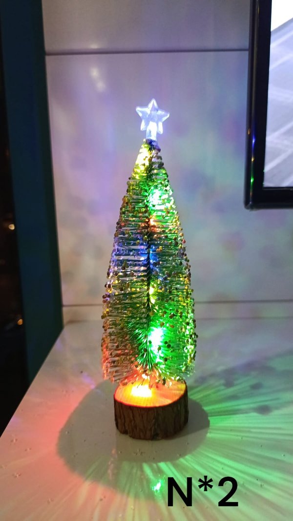 Mini Arbolito Con Luz