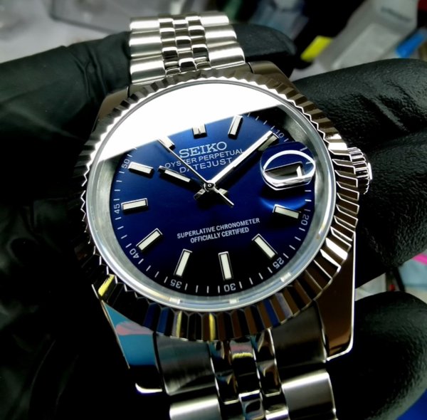 Seiko Mod Datejust “Royal Blue”