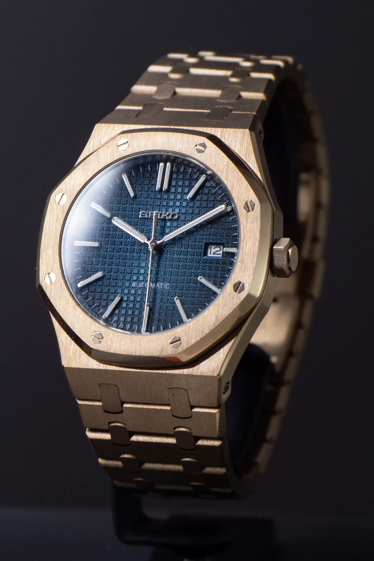 Seiko Mod Royal Oak “Navy Rose”