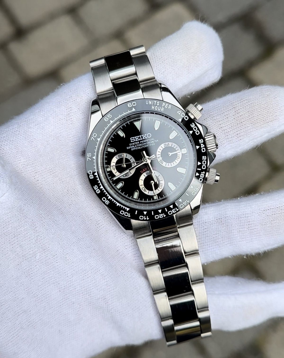 Seiko Mod Daytona "Black" - 3