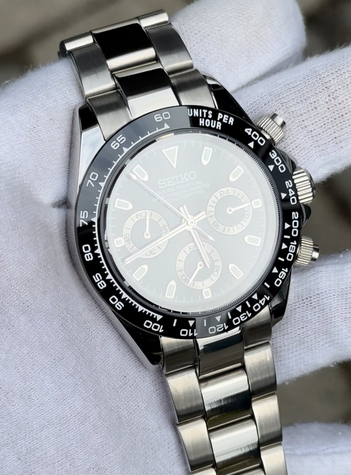 Seiko Mod Daytona "Black" - 2