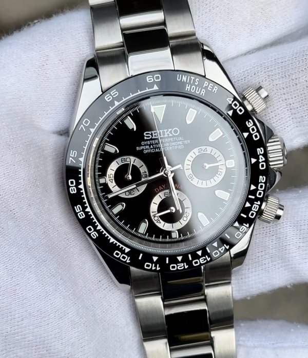 Seiko Mod Daytona "Black"