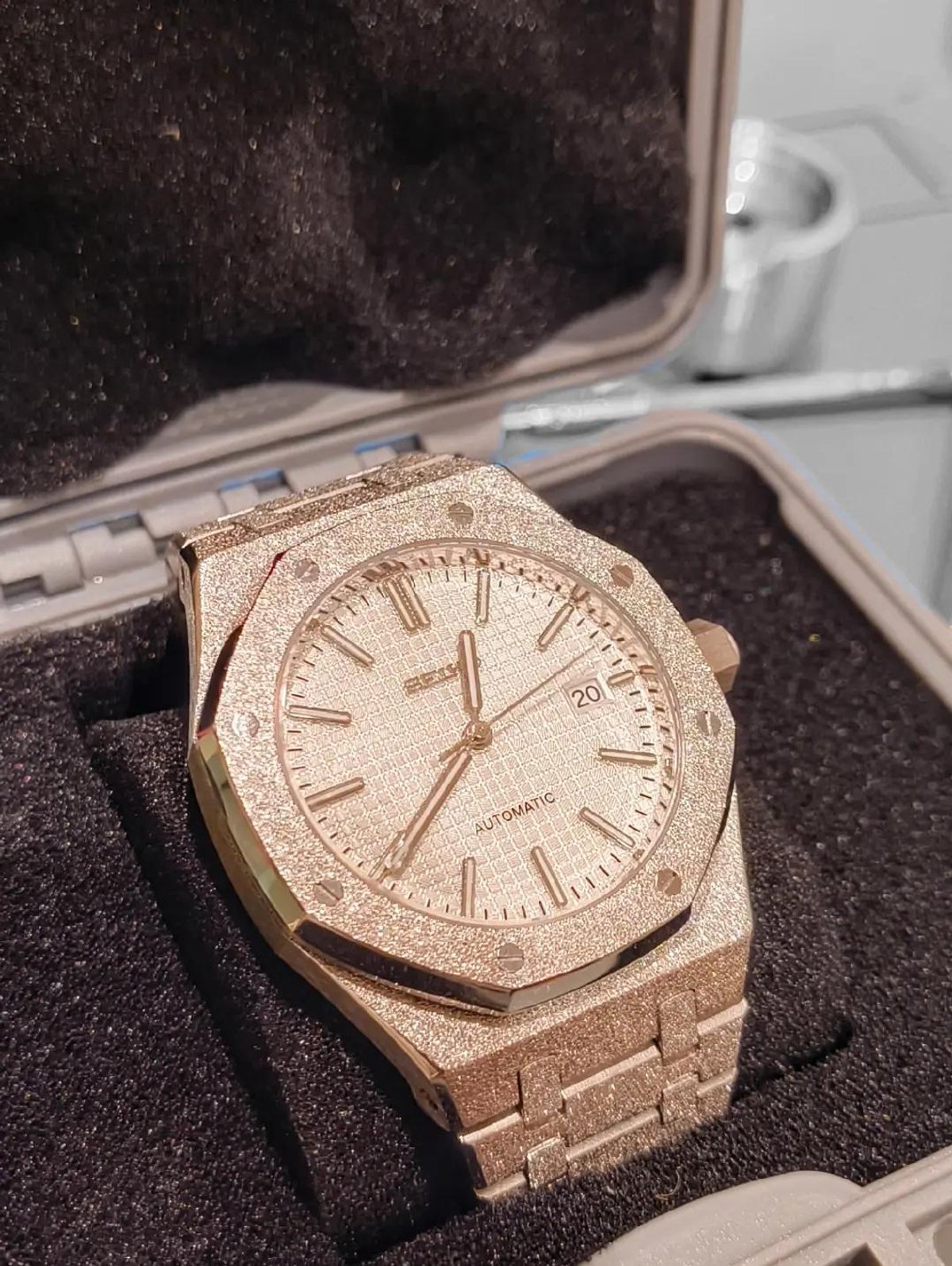 Seiko Mod Royal Oak “Diamond Gold” - 4
