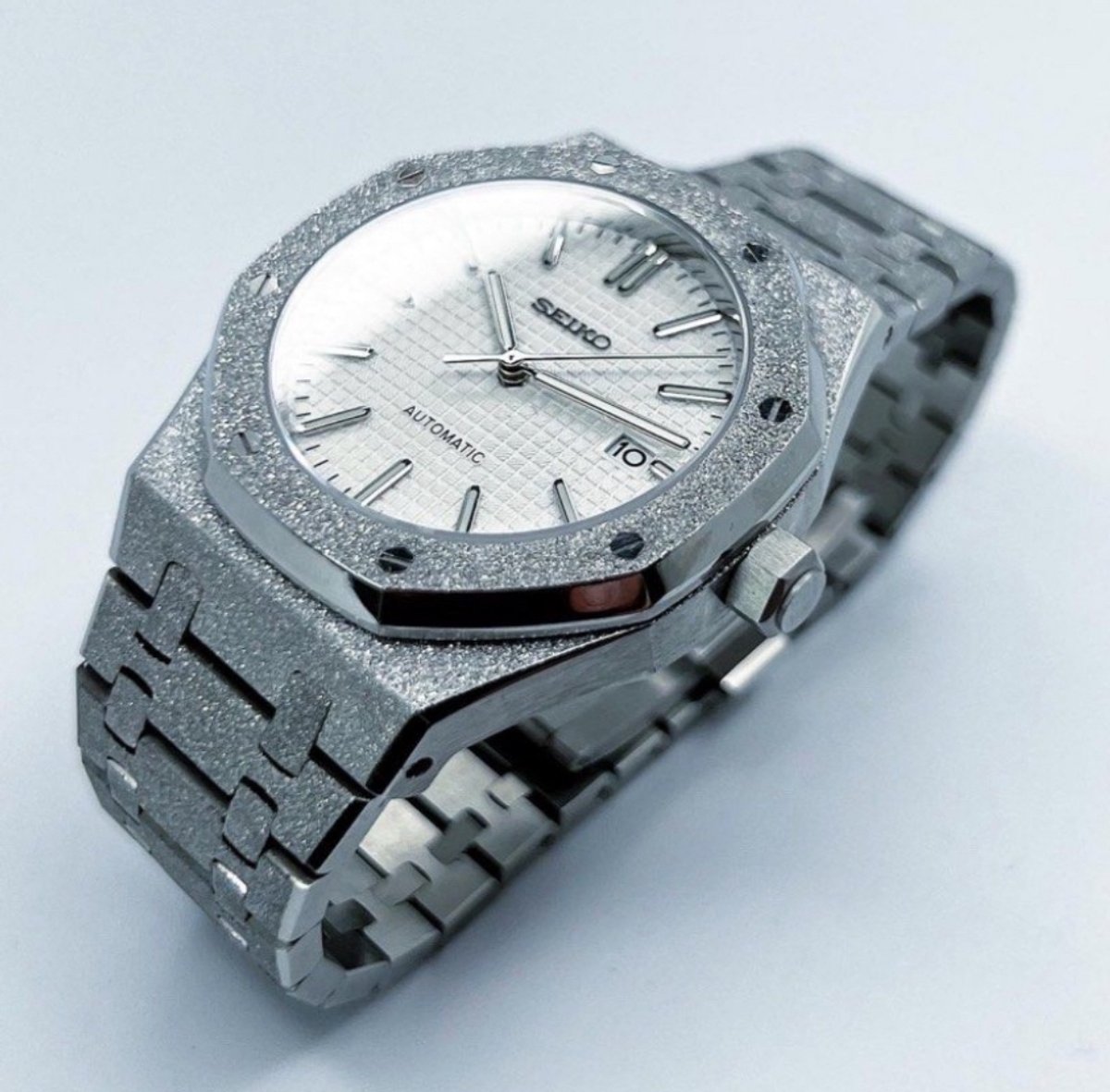 Seiko Mod Royal Oak "Frost Diamond” - 3