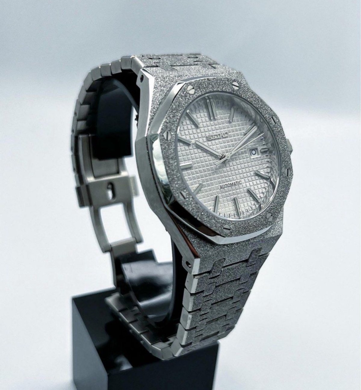 Seiko Mod Royal Oak "Frost Diamond” - 4