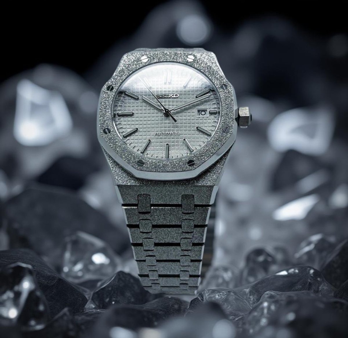 Seiko Mod Royal Oak "Frost Diamond”