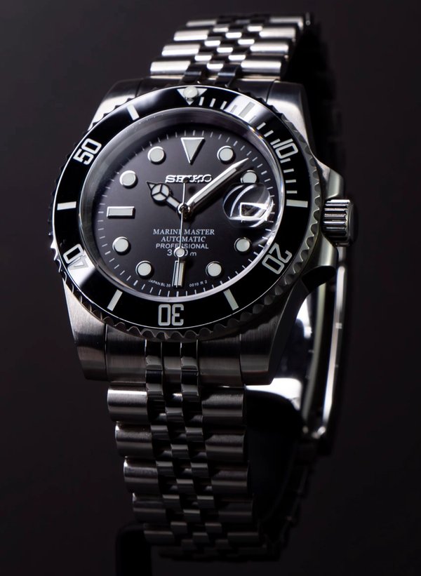 Seiko Mod Submariner "Black"
