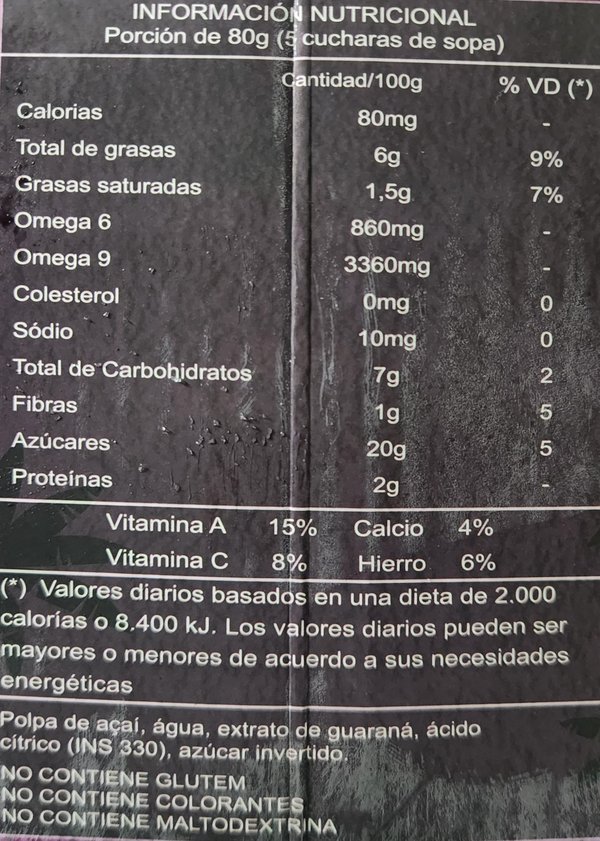 Açai vip Especial de 10 litros 