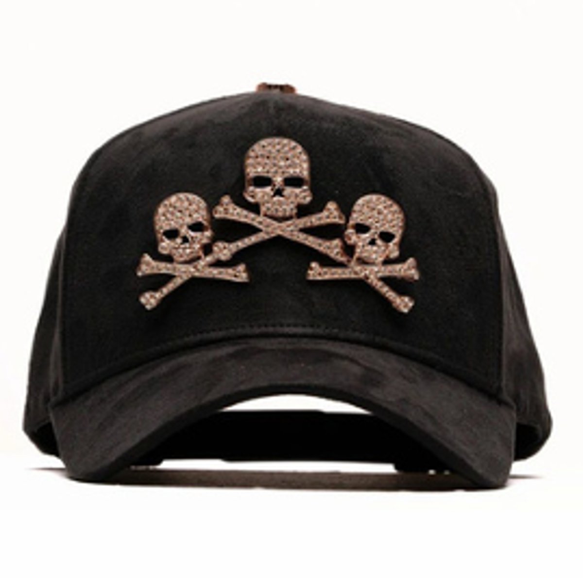 BARBAS HATS ROSE GOLD SKULL