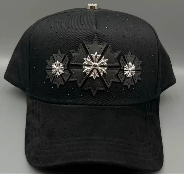 Barbas Hats modelo Platinum Snowflake en color negro.
