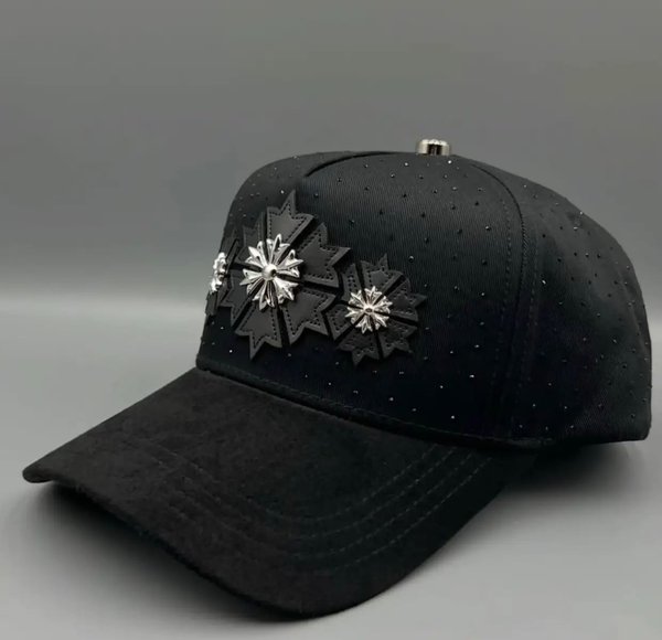 Barbas Hats modelo Platinum Snowflake en color negro.