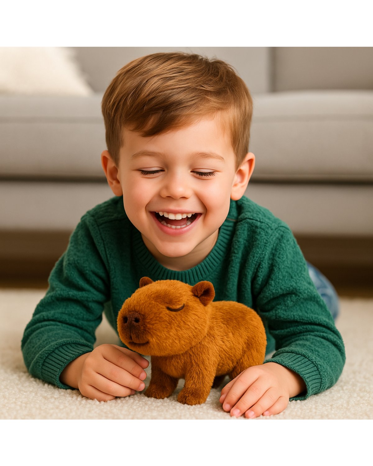 Capibara Interactiva que Camina y Hace Sonidos – Mascota Suave y Realista - 2