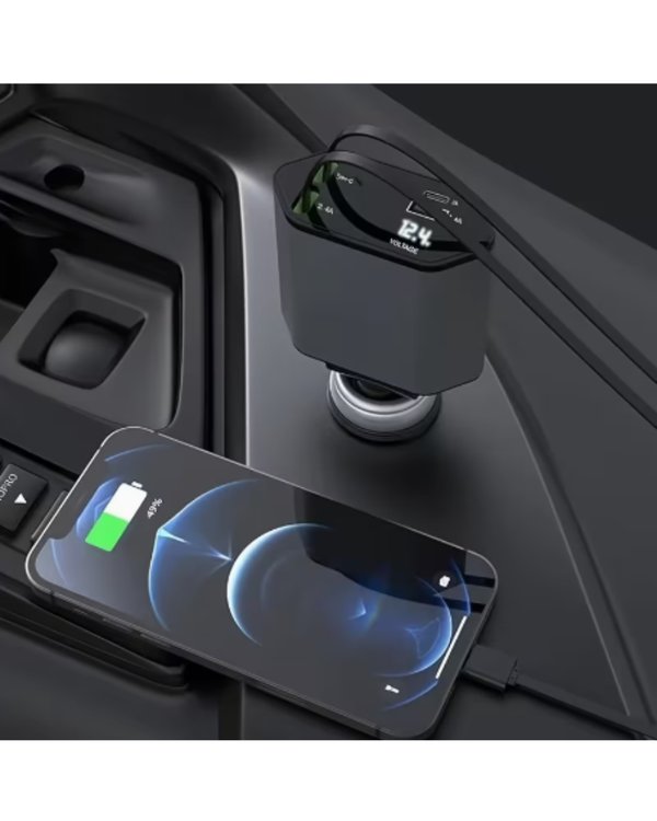 Cargador de Auto 4 en 1 – Todo ordenado y rápido