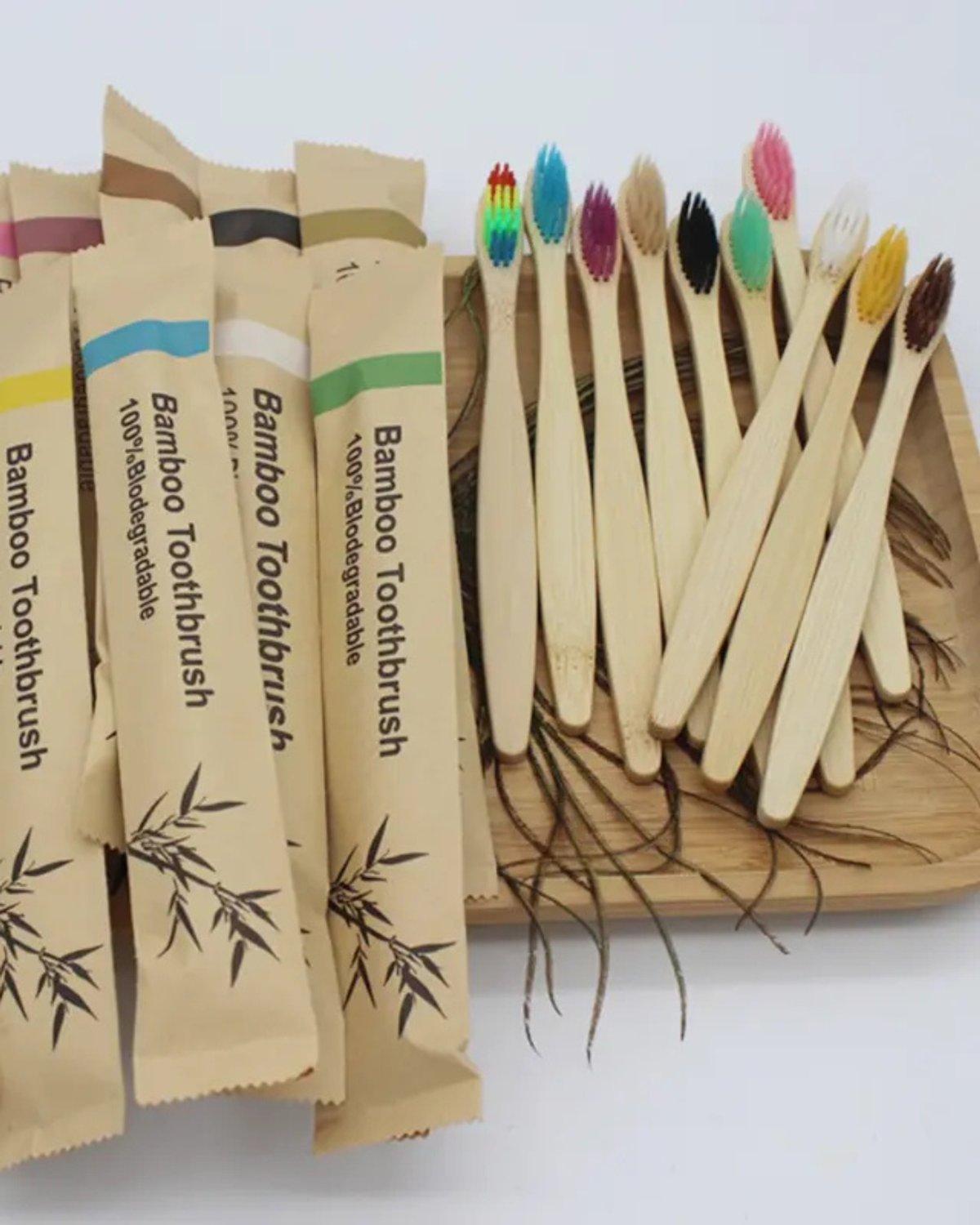 🌿 Cepillos de Dientes de Bambú 100% Biodegradables – Limpieza Ecológica y Profunda Cada Día