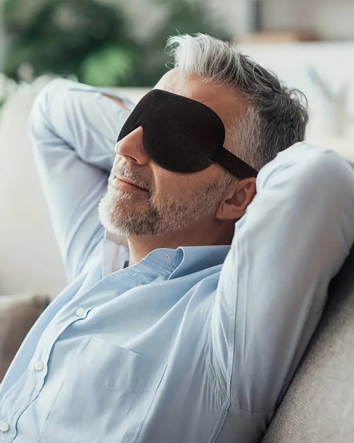 🖤 Máscara para Dormir 3D Negra – Descanso Total, Sin Presión 🖤 - 2