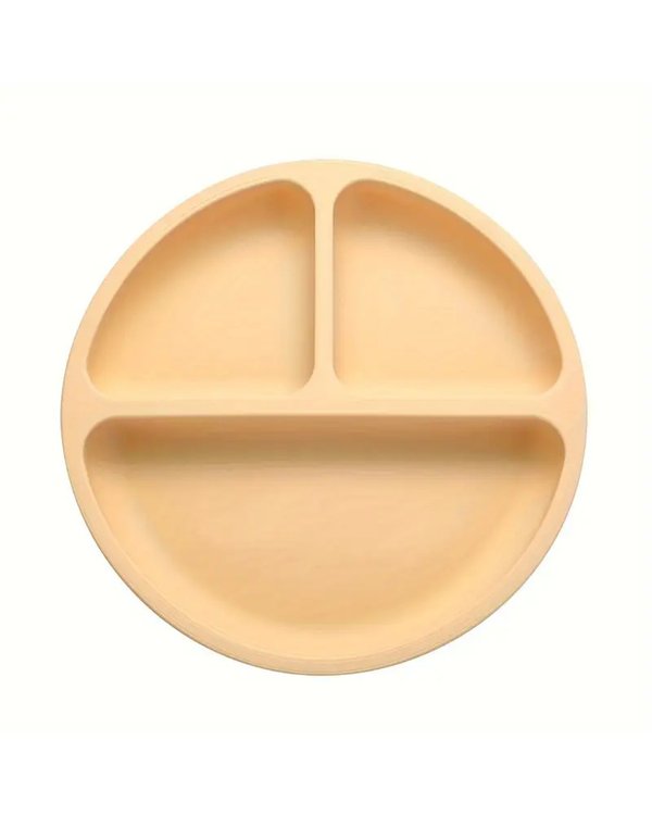 🧸 Plato Antideslizante de Silicona con Succión Fuerte – Ideal para Niños y Bebés 🍽️