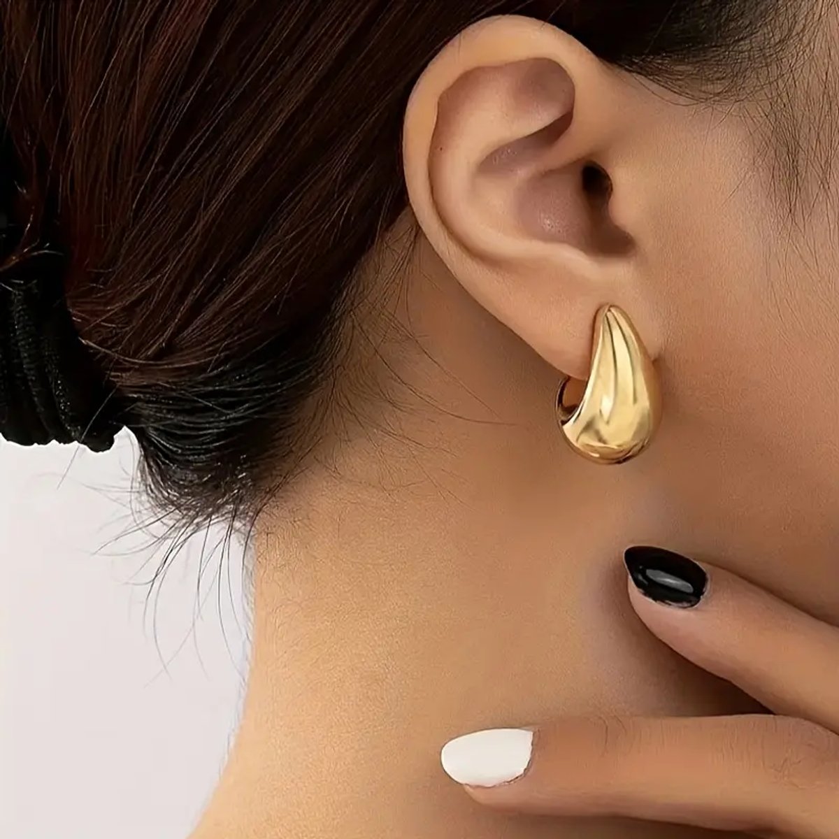 Pendientes Elegantes en Forma de C - 3