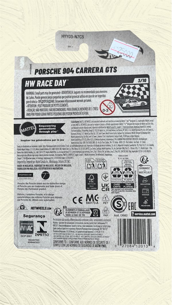 Hot wheels- PORSCHE 904 CARRERA GTS/variante negro