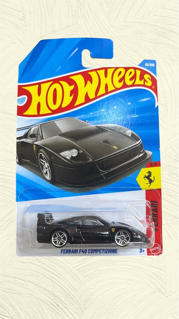 Hot wheels- FERRARI F40 competizione/ negro 026