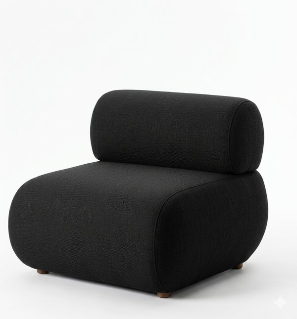 POLTRONA BUKLE LINO COLOR NEGRO