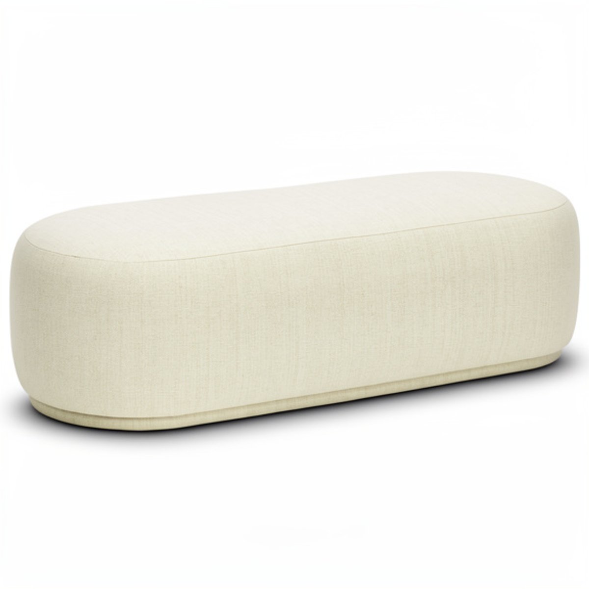 BANQUETA SARA , 120 CM EN LINO COLOR MARFIL CIELO ,DORITA HOME - 2