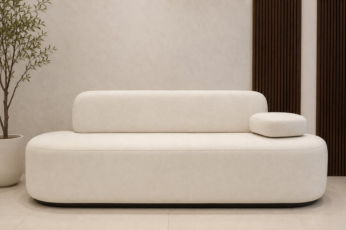 SOFA CECILIA  220 CM COLOR MARFIL LINO - 3