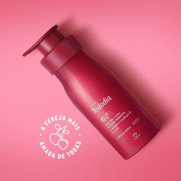Crema Nutritiva para el Cuerpo Tododia Cereza y Avellana 400ml