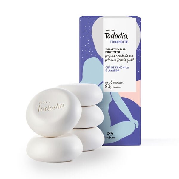 Jabon en barra Cha de Camomila e Lavanda 5x90g