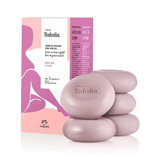 Jabon en barra Avela e cassis 5x90g