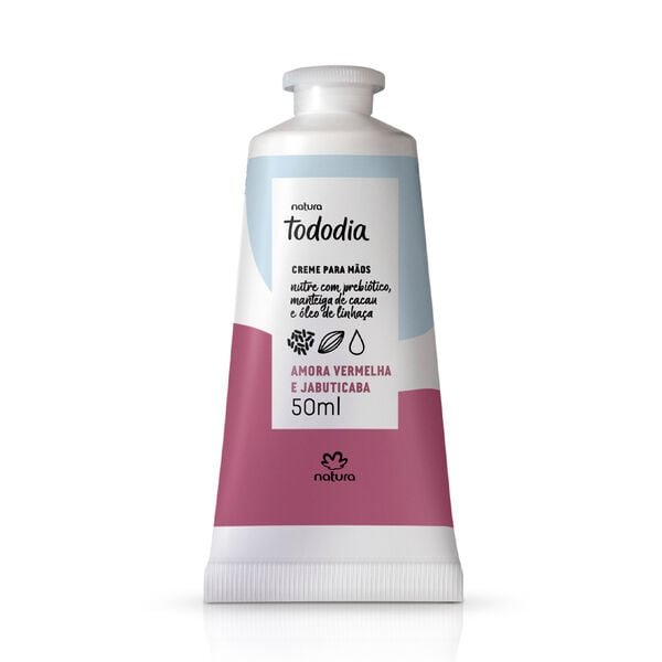 Crema nutritiva para las manos Tododia Amora vermelha e Jabuticaba 50ml