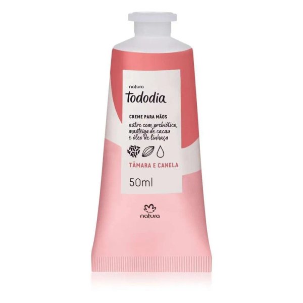 Crema nutritiva para las manos Tododia Tâmara e Canela 50ml