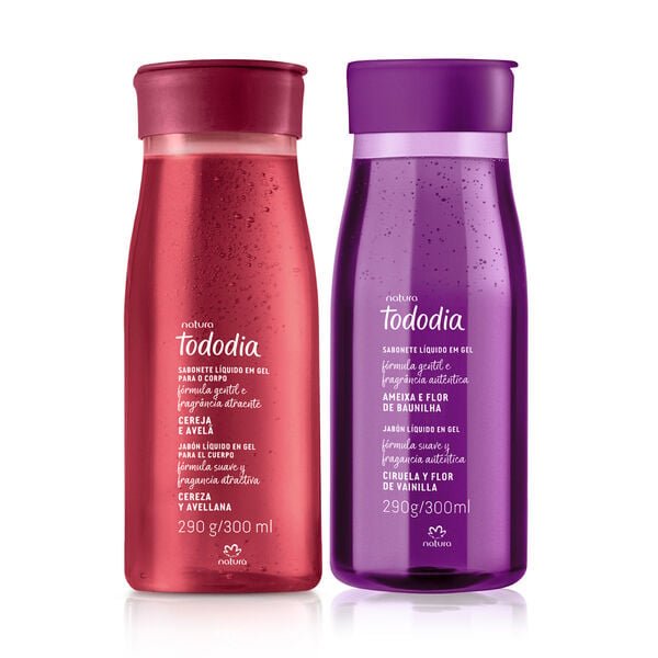 Kit Jabón líquido Tododia Ameixa e Cereja (2 produtos)
